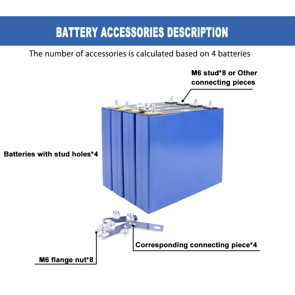 3.2.V 100Ah Grade A Lifepo4 Lithium Iron Phosphate Battery LFP Cell For Golf carts RV EV Battery Pack